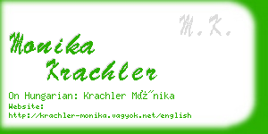 monika krachler business card